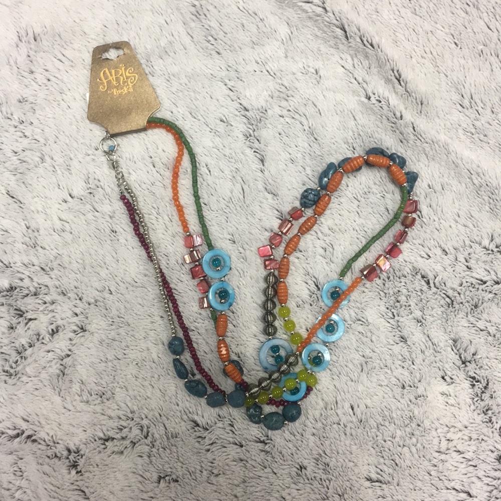 NWT Multicolor boho necklace